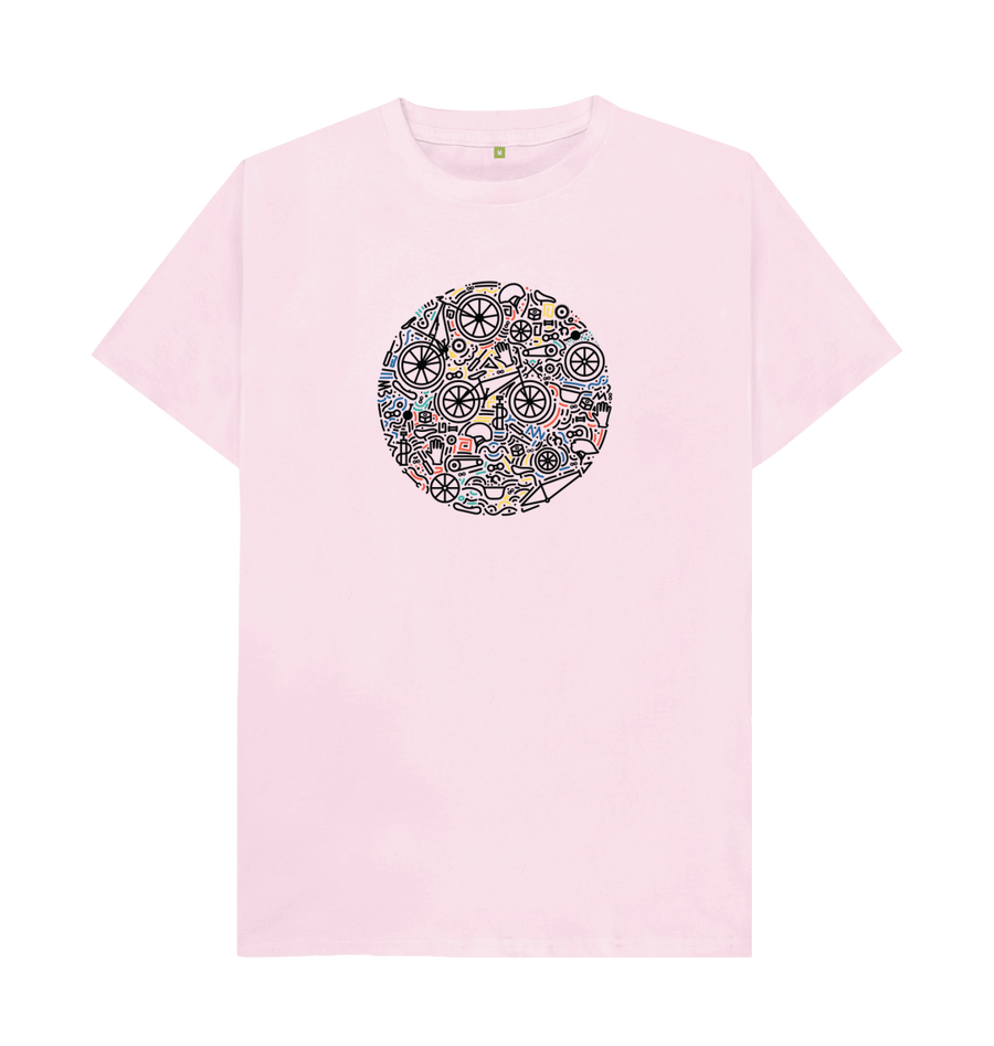 Pink Crazy Bike T-Shirt (Unisex various colours)