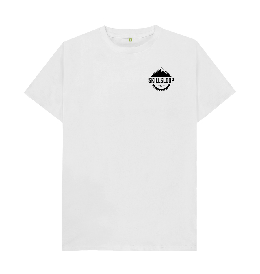 White Mens casual Skills T-shirt (various colours)